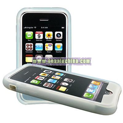 iPhone 3G White Silicone Skin Case