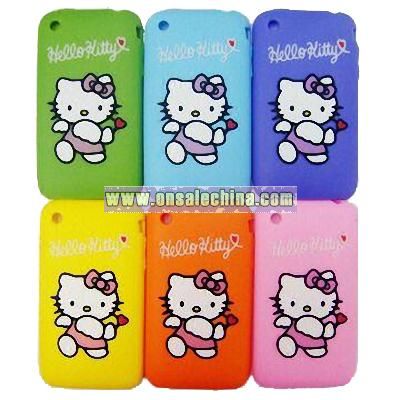 Hello Kitty Silicone Case for iPhone 3G