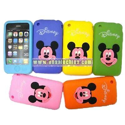 Disney Mickey Mouse Silicone Case for iPhone 3G