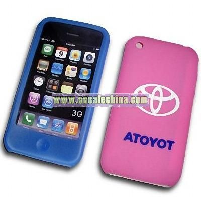 Silicone Skin Case for iPhone 3G with Printing Logo