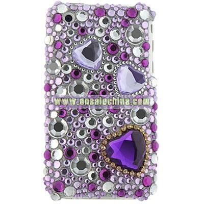 Purple Diamond Rhinestone Case for iPhone 3G / iPhone 3GS
