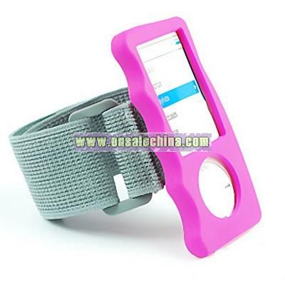 Silicone Case Cover with Armband Color Data Cable Plug