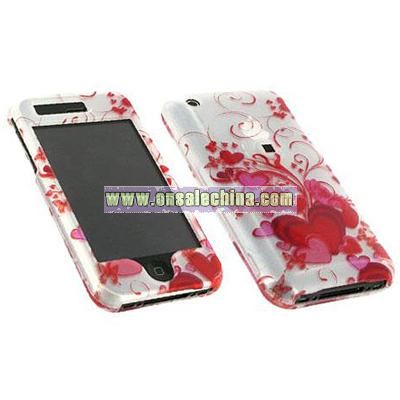 Red Heart Apple iPhone 3G S/ 3G Design Case