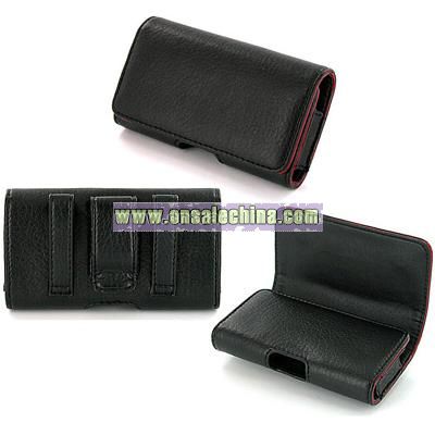 Apple iPhone 3G Leather Pouch and Screen Protector