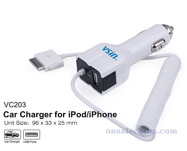 iPhone Car Charger with USB
