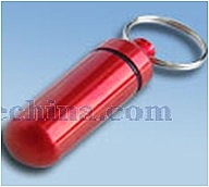 Pill box keychain