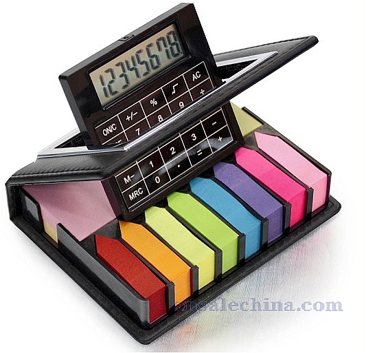 sticky notepad with calculator