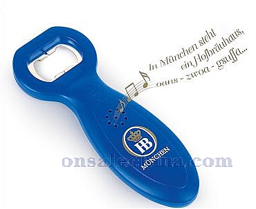 Music bottle opener